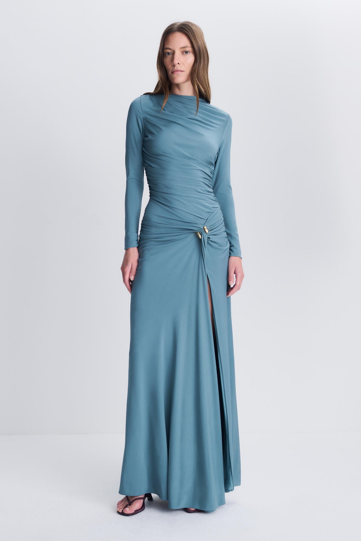 Eleanora L/S Gown Storm