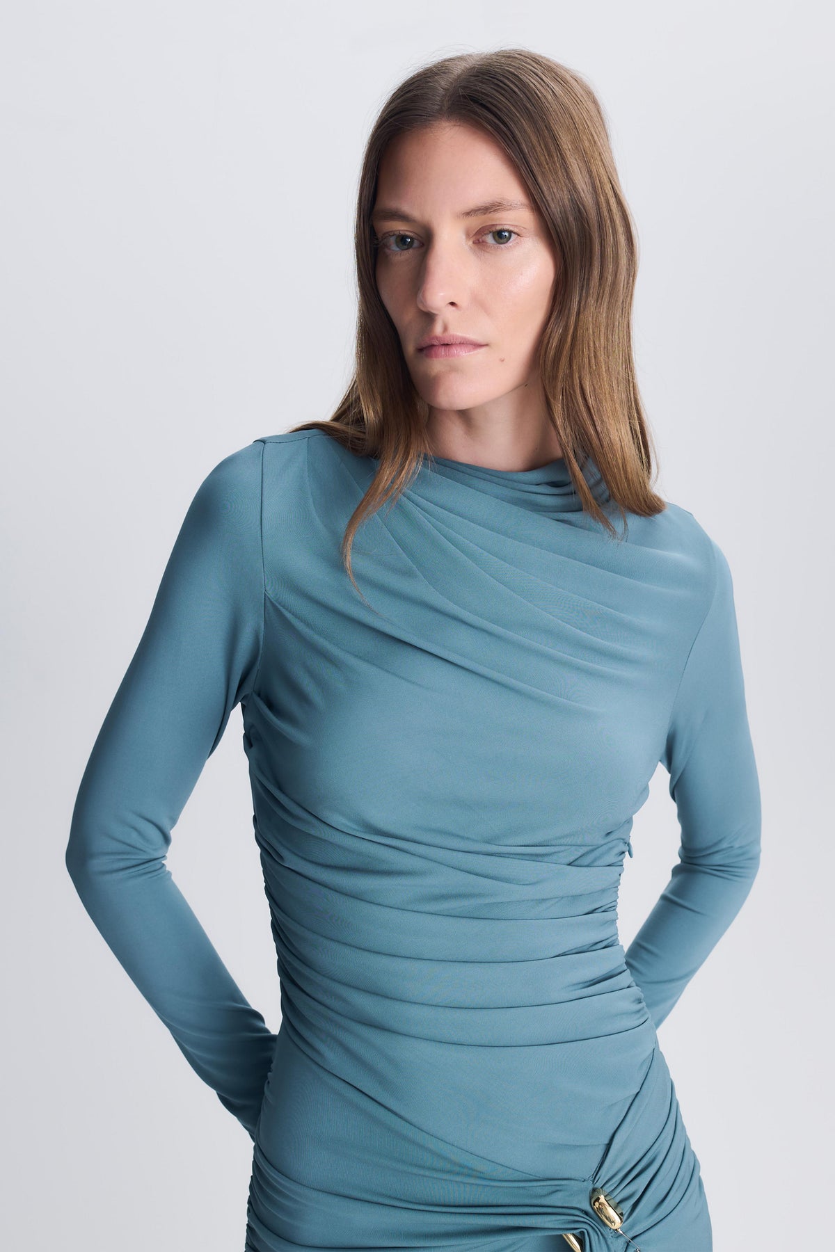 Eleanora L/S Gown Storm