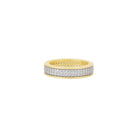 Petals in Bloom Textured 3-Stack Ring - FREIDA ROTHMAN