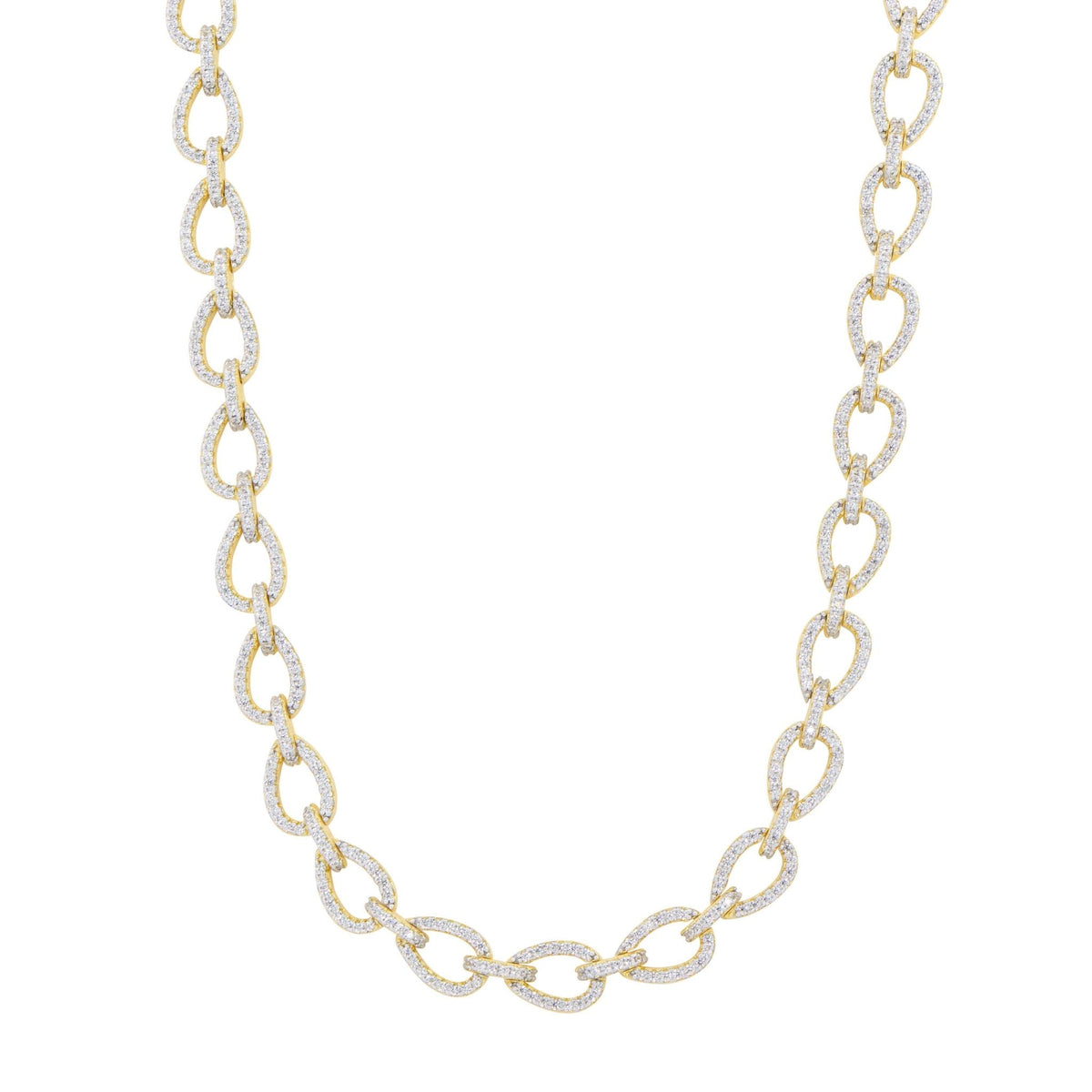 Streets in Bloom Dewdrop Chain Link Necklace - FREIDA ROTHMAN