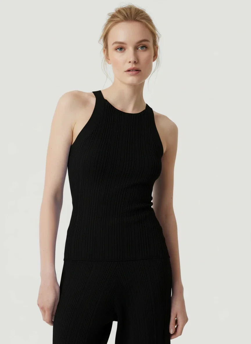 Stretch Organic Cotton Metallic Tank - CARDIGAN - Majestic Filatures North America