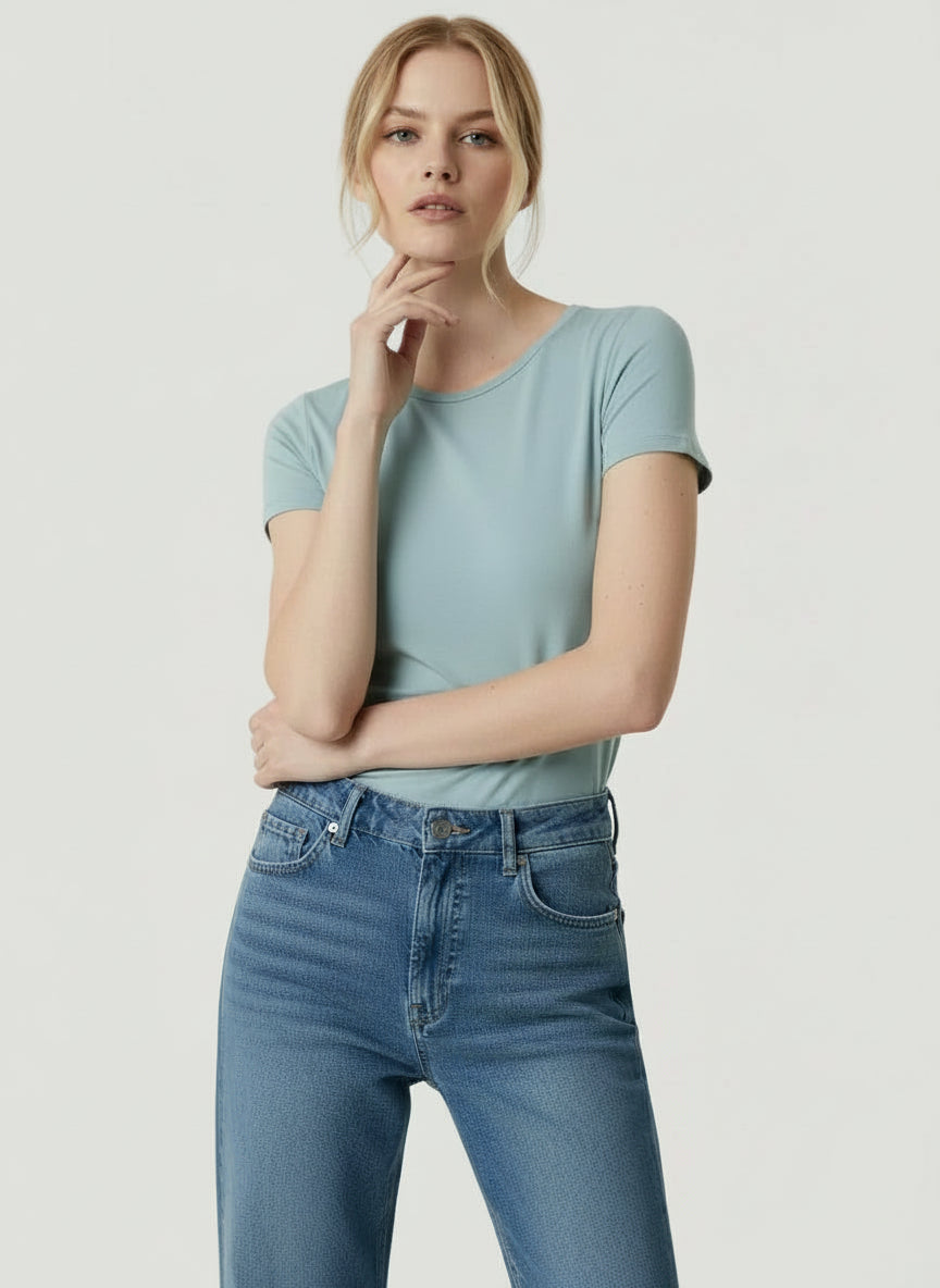 Soft Touch Short Sleeve Crewneck T-Shirt - CREW S/S - Majestic Filatures North America