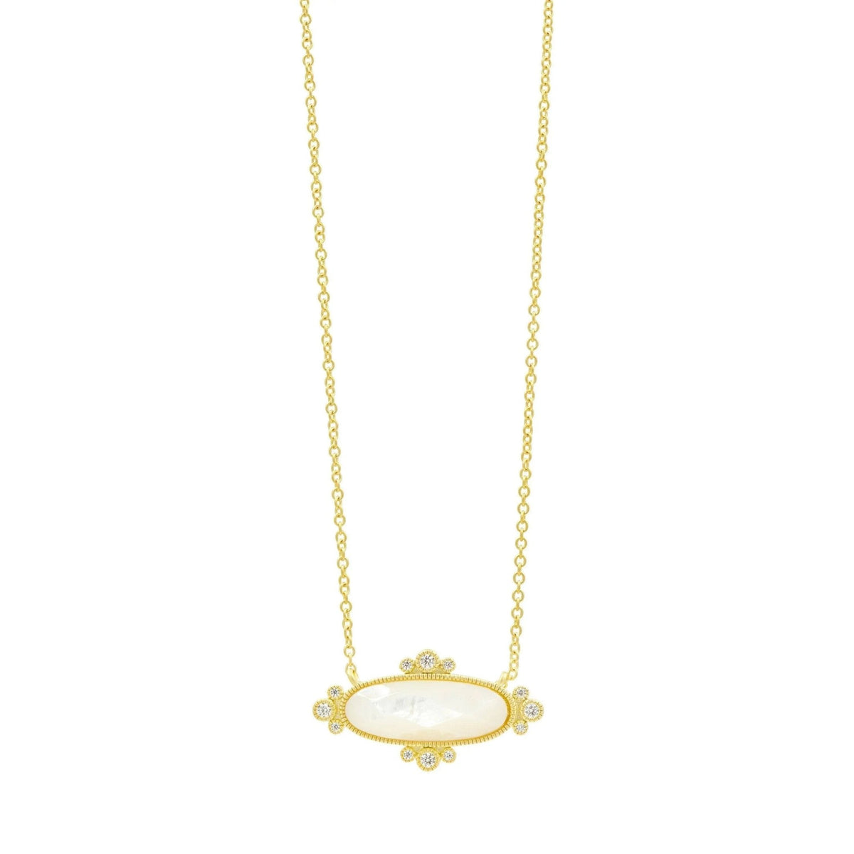 Amazonian Allure Mother of Pearl Pendant Necklace - FREIDA ROTHMAN