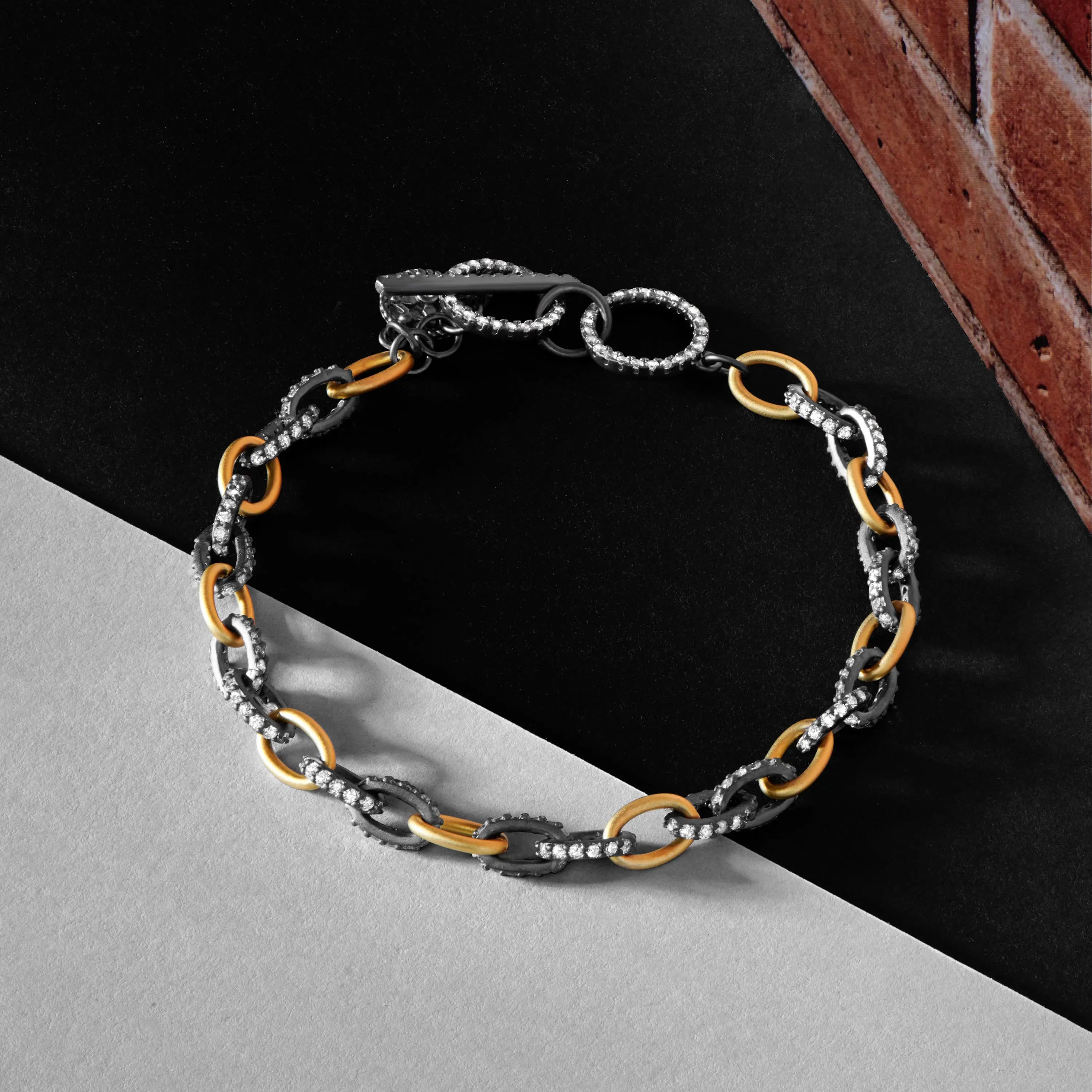 Alternating Chain Link Bracelet Signature BRACELET