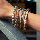 Studded Eternity Hinge Bangle Signature BRACELET