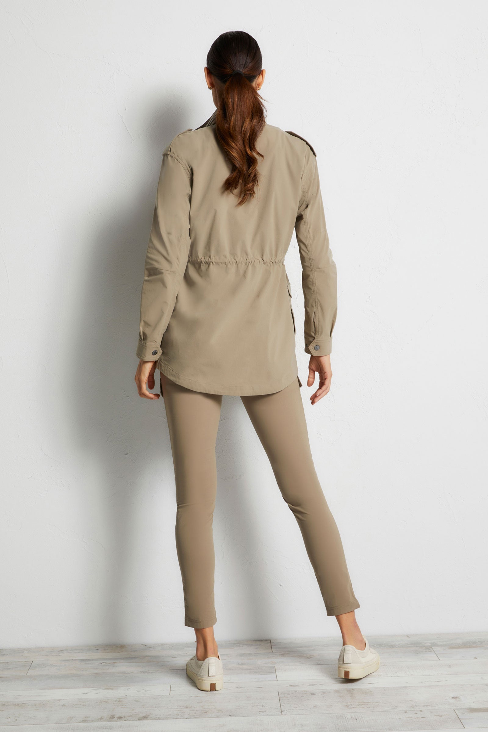Khaki || Courtney Lightweight Utility Jacket