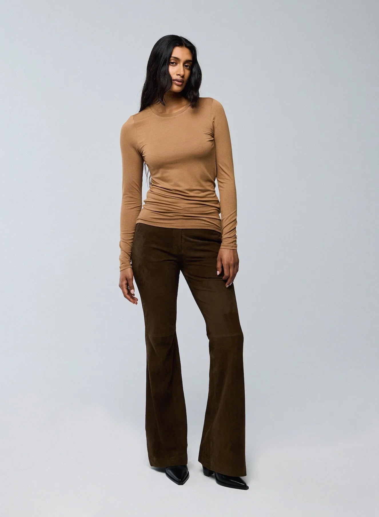 Soft Touch Long Sleeve Crewneck T-Shirt - CREW L/S - Majestic Filatures North America