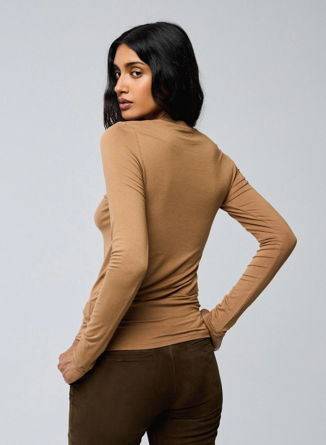 Soft Touch Long Sleeve Crewneck T-Shirt - CREW L/S - Majestic Filatures North America