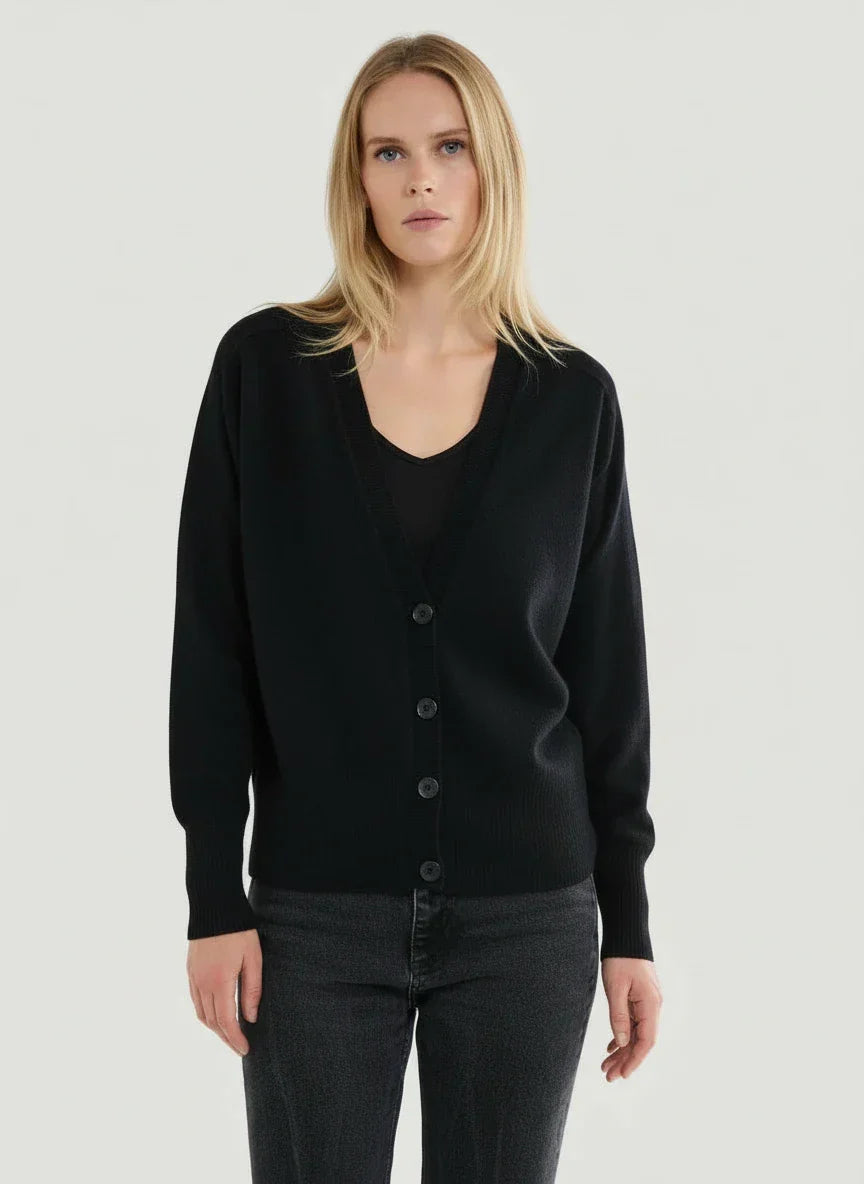 Cashmere V-Neck Cardigan - CARDIGAN - Majestic Filatures North America