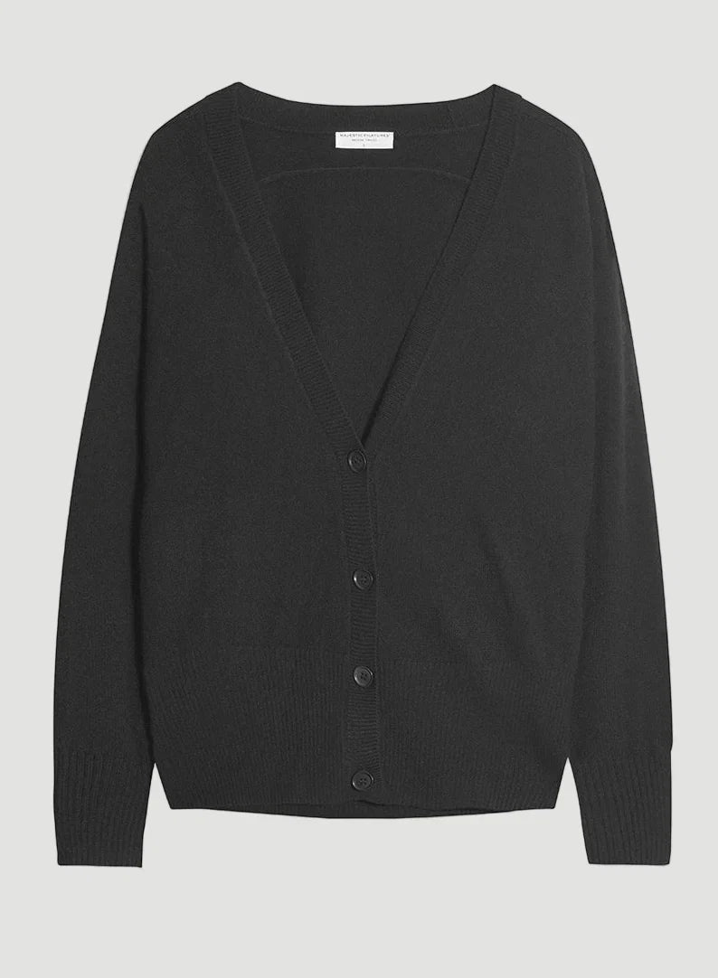 Cashmere V-Neck Cardigan - CARDIGAN - Majestic Filatures North America