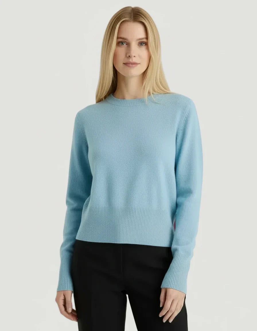 Cashmere Long Sleeve Pullover Crewneck - CREW L/S - Majestic Filatures North America