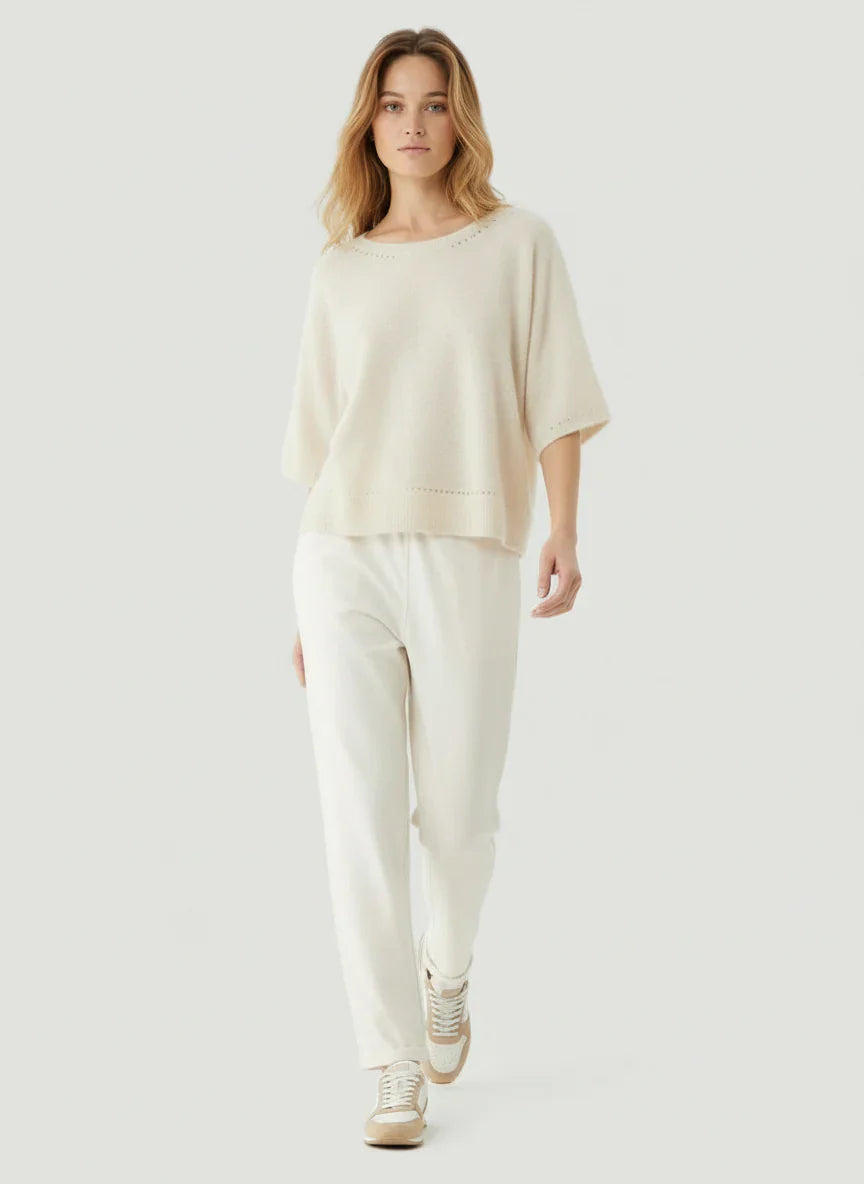 Ultra Soft Knit Elbow Sleeve Pullover - CREW ELBOW SLV - Majestic Filatures North America