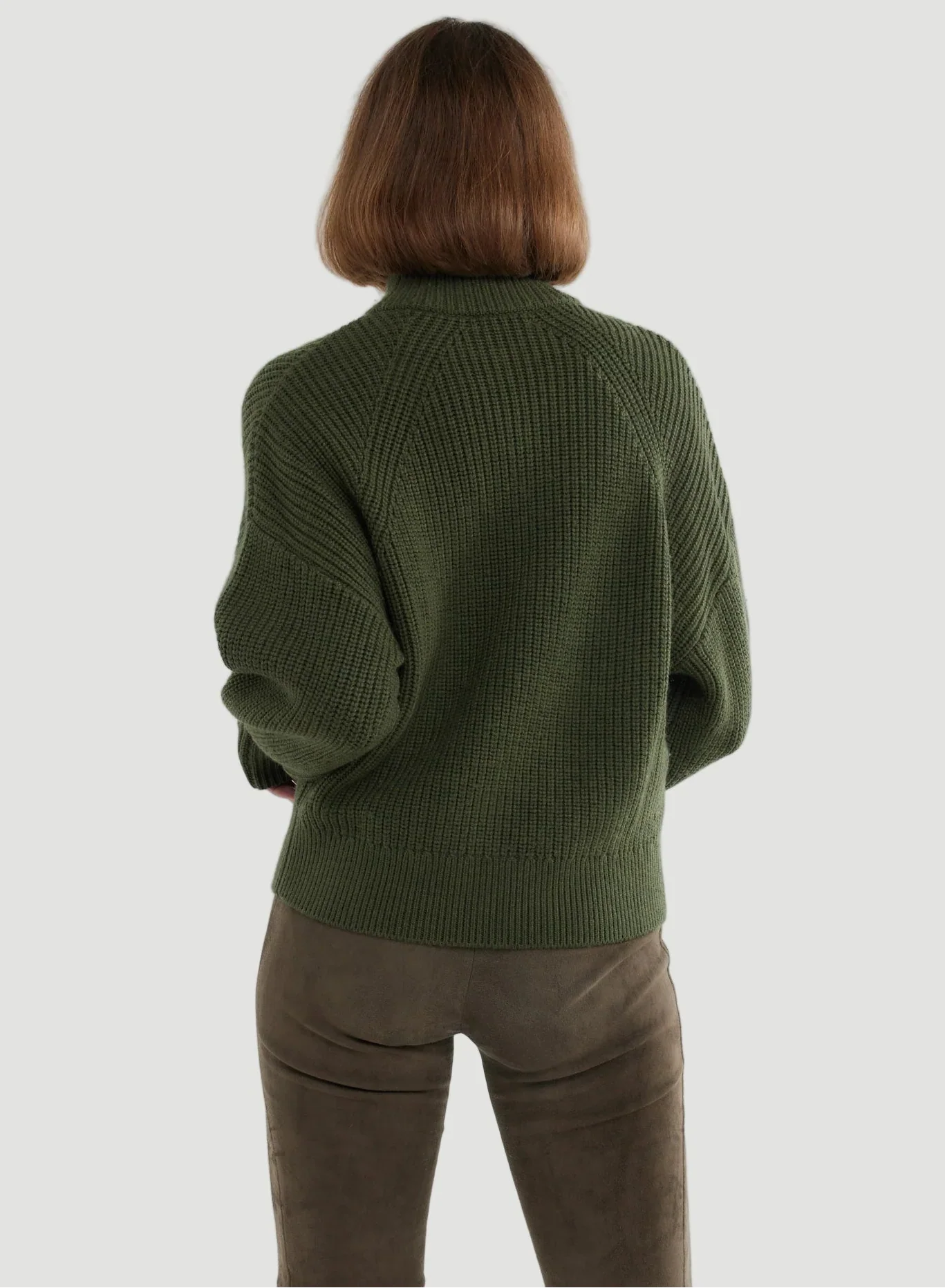 Merino Rib Knit Long Sleeve Half Zip Sweater - CREWNECK L/S - Majestic Filatures North America