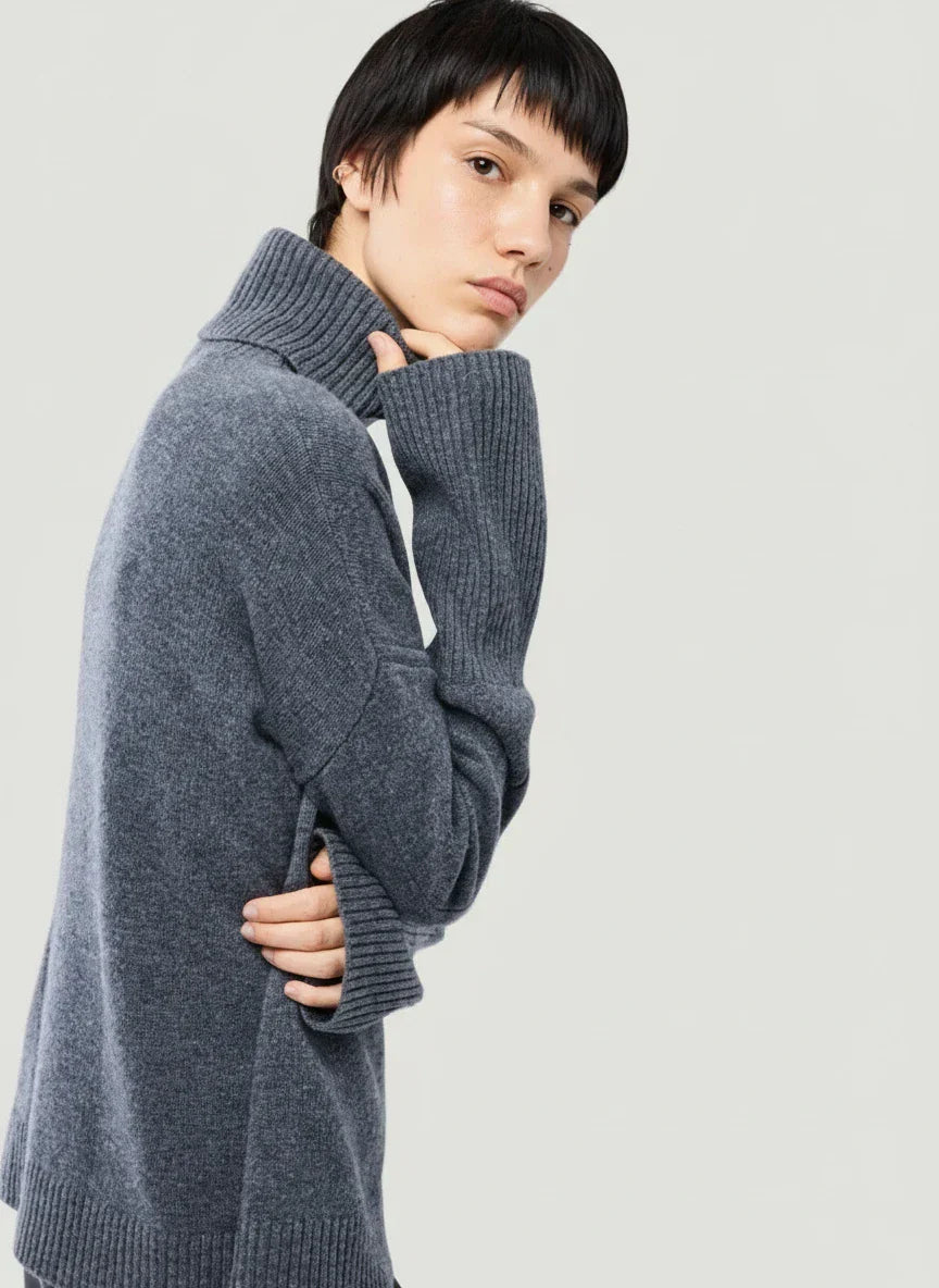 Merino Knit Long Sleeve Turtleneck Sweater - TURTLENECK L/S - Majestic Filatures North America