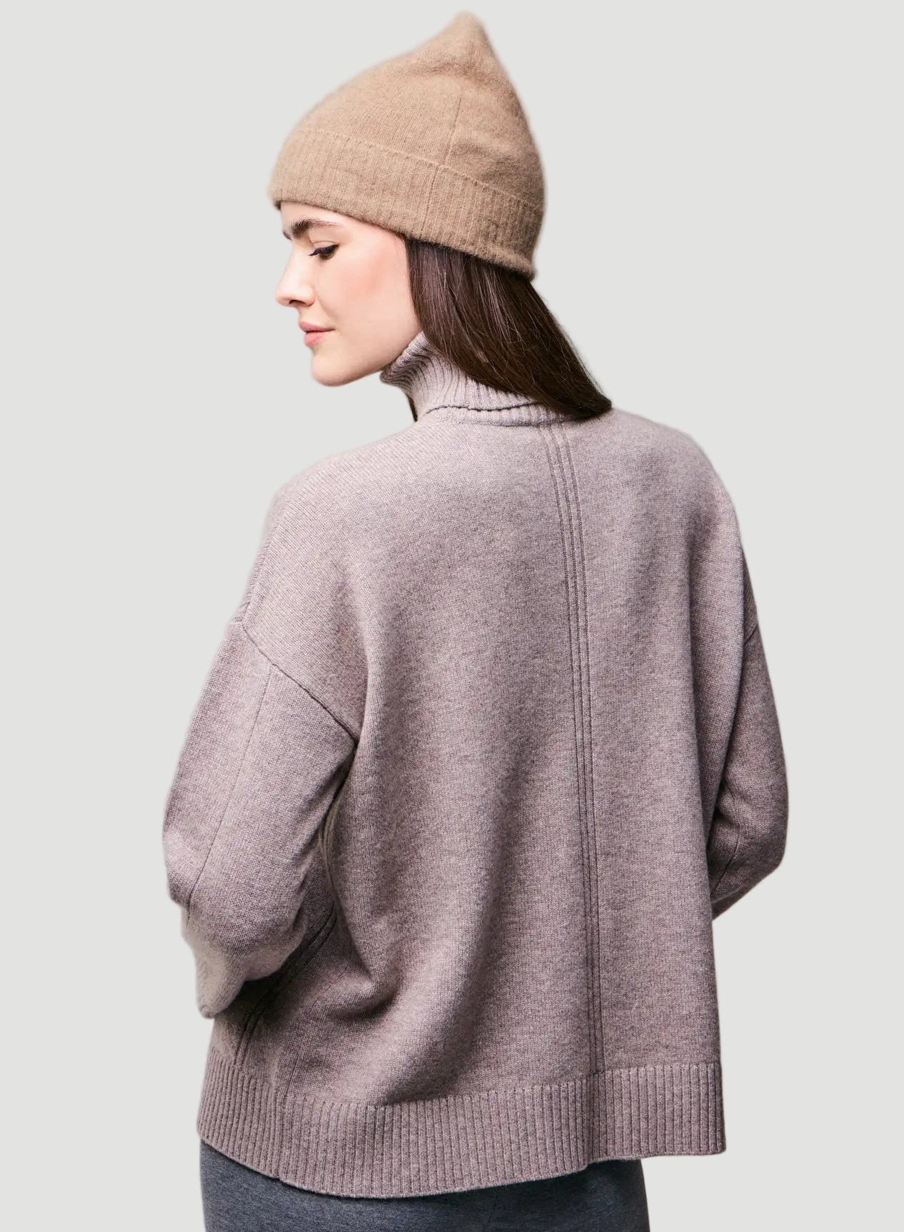 Merino Knit Long Sleeve Turtleneck Sweater - TURTLENECK L/S - Majestic Filatures North America