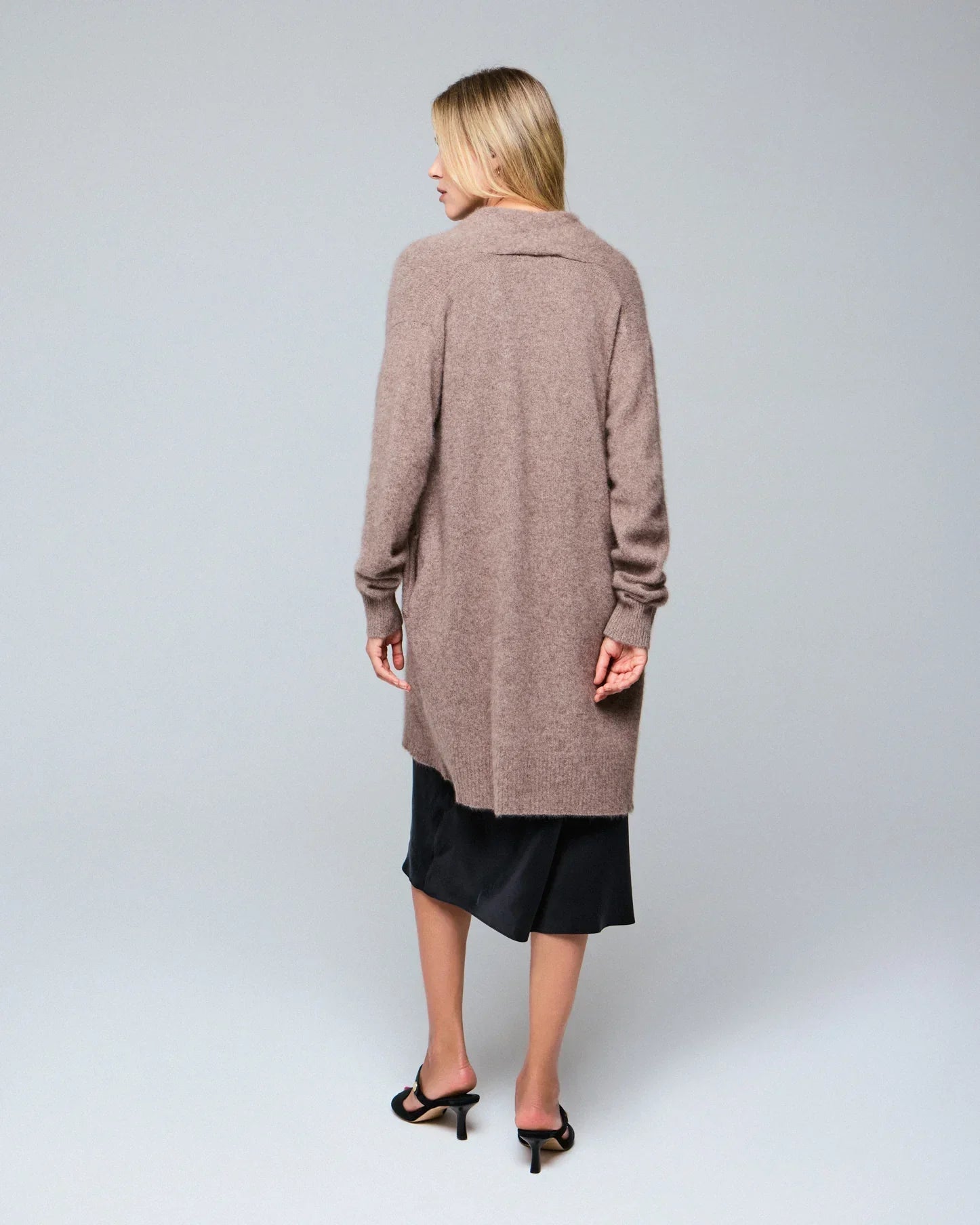 Merino Fox Midi Cardigan - CREWNECK L/S - Majestic Filatures North America