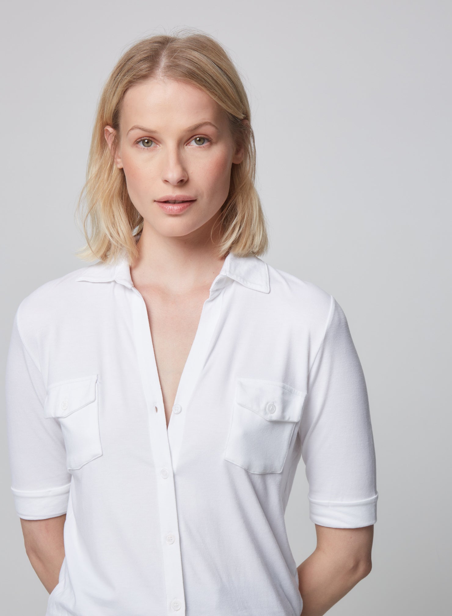 Soft Touch Elbow Sleeve Pocket Shirt - SHIRT - Majestic Filatures North America