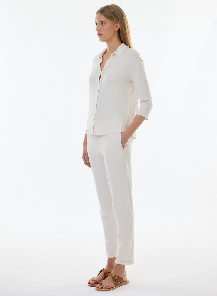 Soft Touch 3/4 Sleeve Semi Relaxed Shirt - SHIRT - Majestic Filatures North America