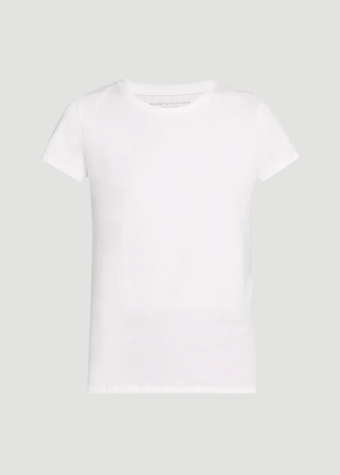 Soft Touch Semi Relaxed Short Sleeve Crewneck T-Shirt - BOATNECK 3/4 SLV - Majestic Filatures North America