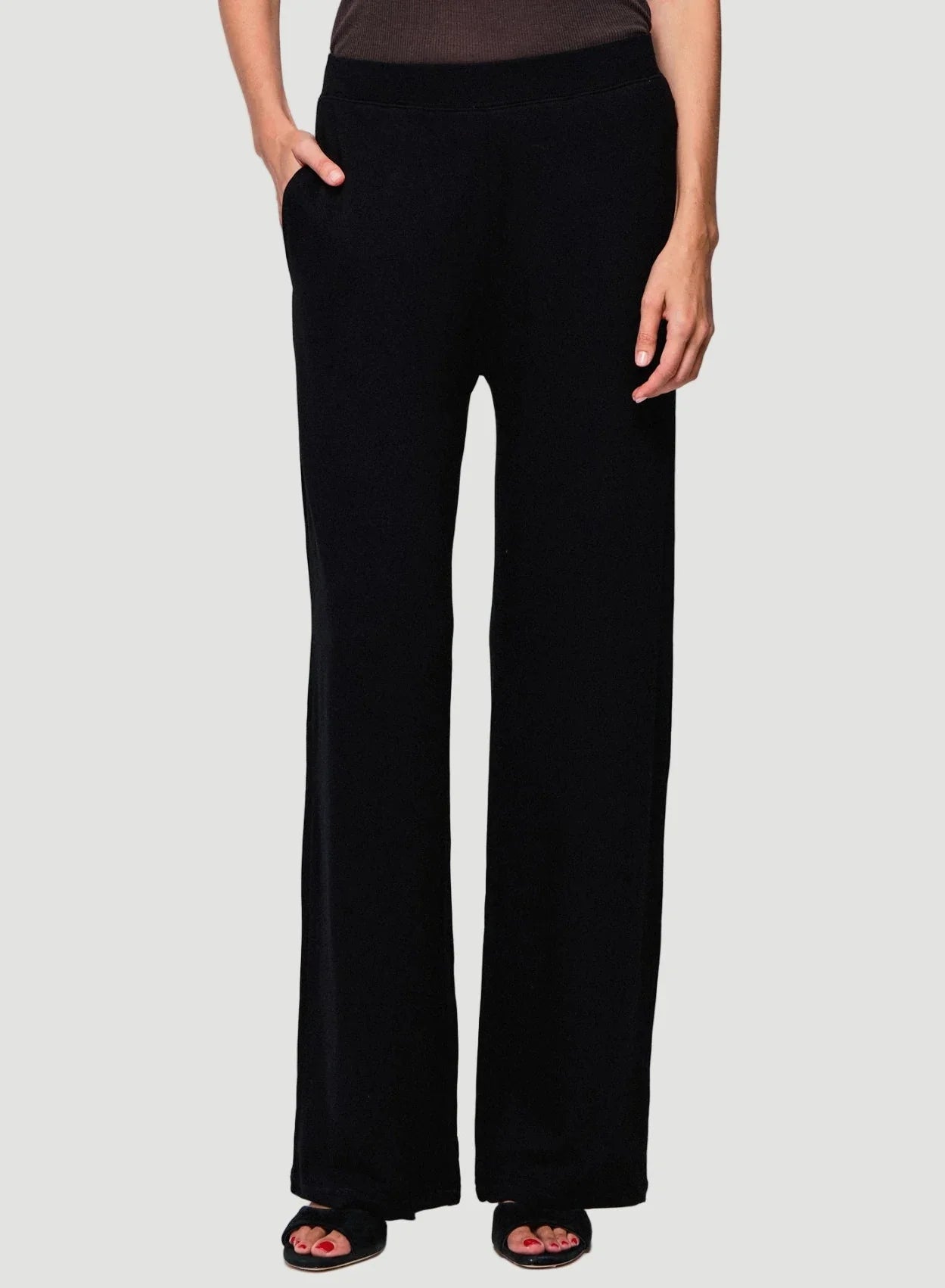 French Terry Wide Leg Pant - BOTTOMS - Majestic Filatures North America