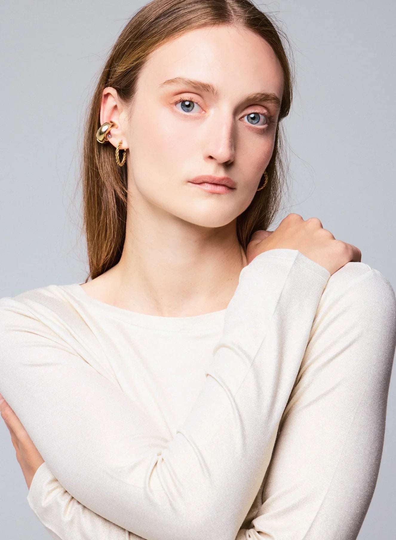 Soft Touch Metallic Long Sleeve Crewneck - TURTLENECK L/S - Majestic Filatures North America