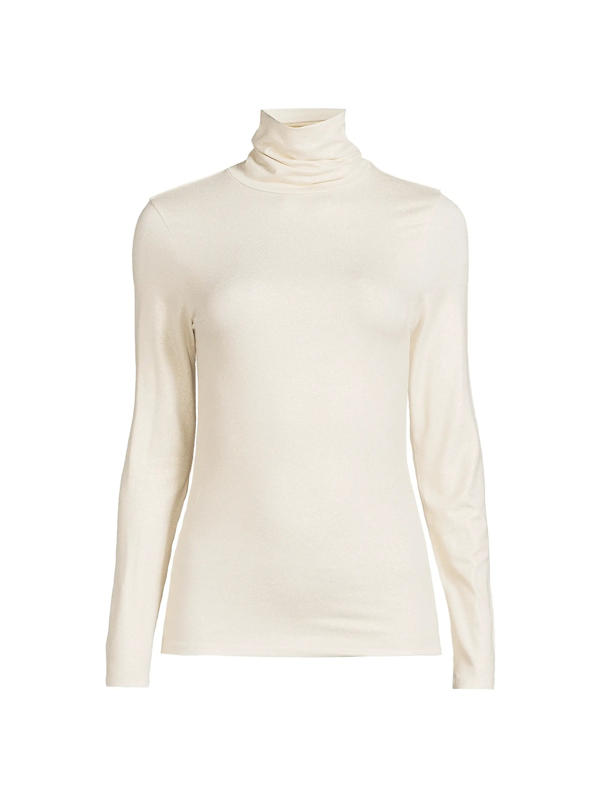 Soft Touch Metallic Long Sleeve Turtleneck - TURTLENECK L/S - Majestic Filatures North America