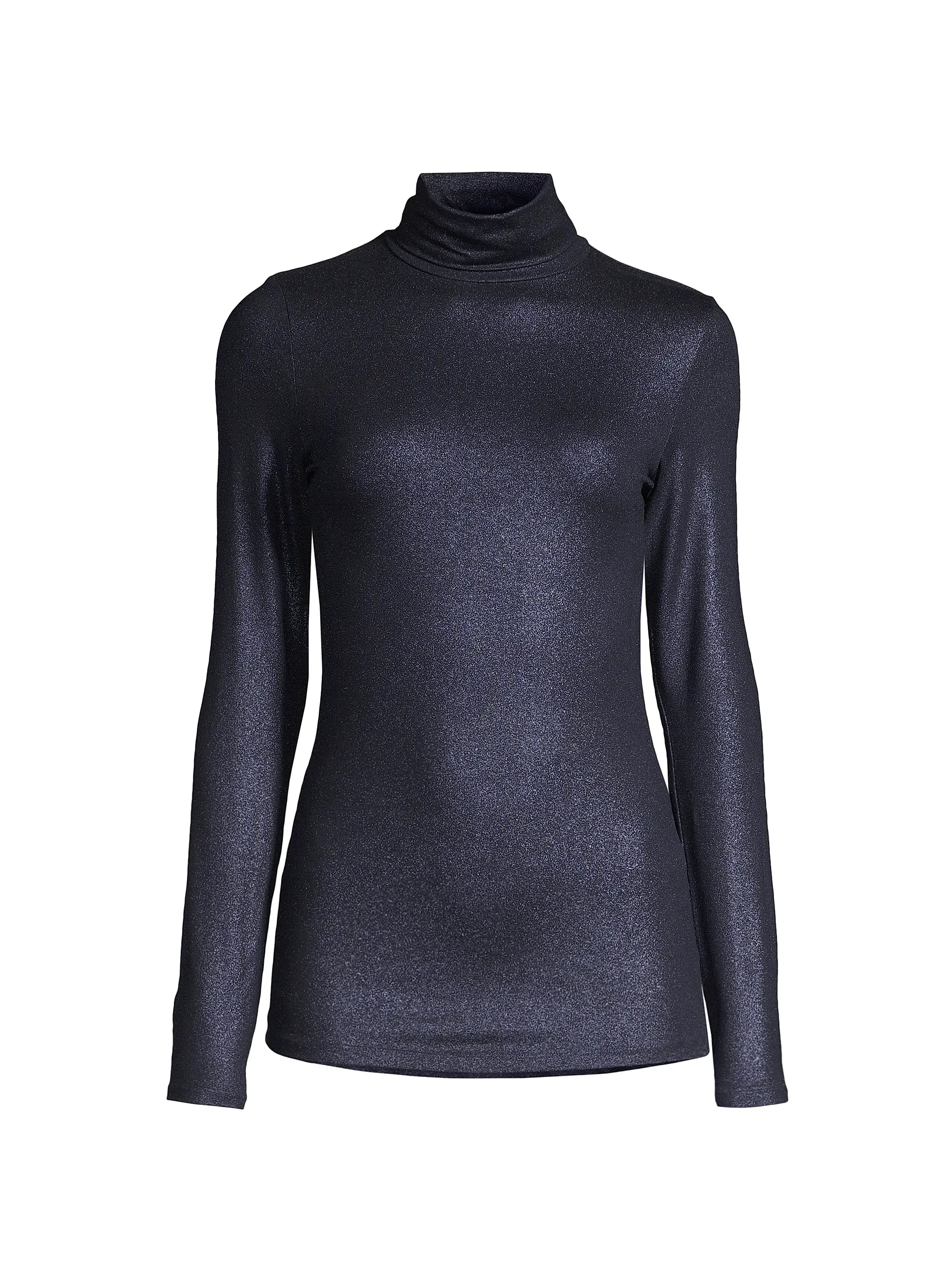 Soft Touch Metallic Long Sleeve Turtleneck - TURTLENECK L/S - Majestic Filatures North America