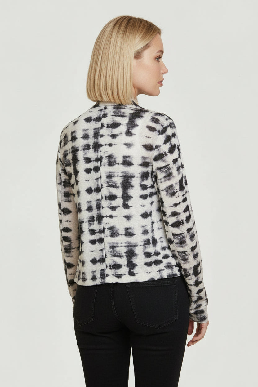 Linen Space Dye Open Cardigan Jacket - BLAZER - Majestic Filatures North America