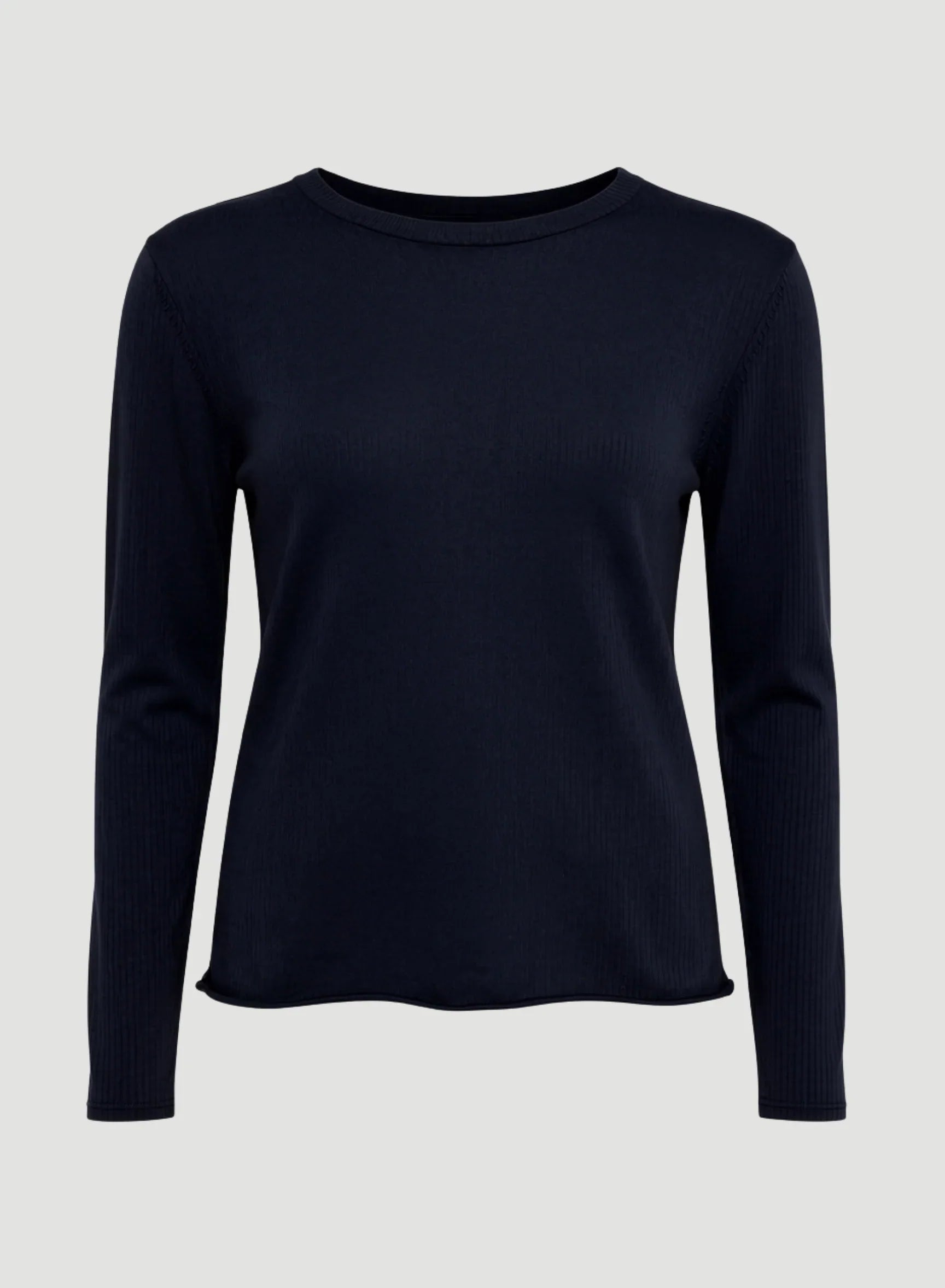 100% Machine Washable Cashmere Long Sleeve Crewneck - CREW L/S - Majestic Filatures North America