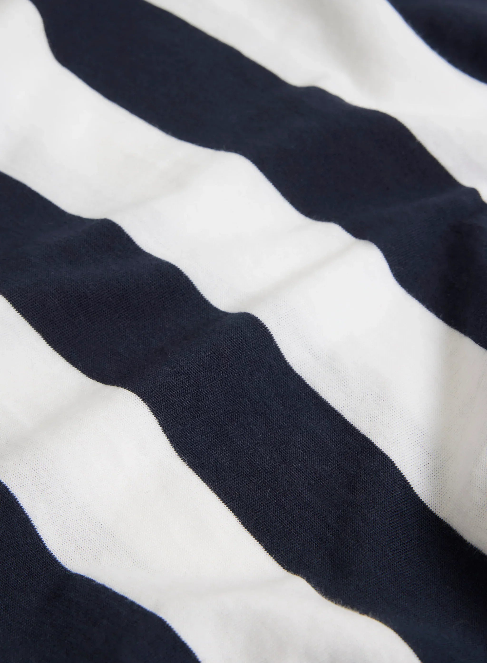 Cotton 'Silk Touch' Stripe Short Sleeve Semi-Relaxed V-Neck T-Shirt - V NECK S/S - Majestic Filatures North America