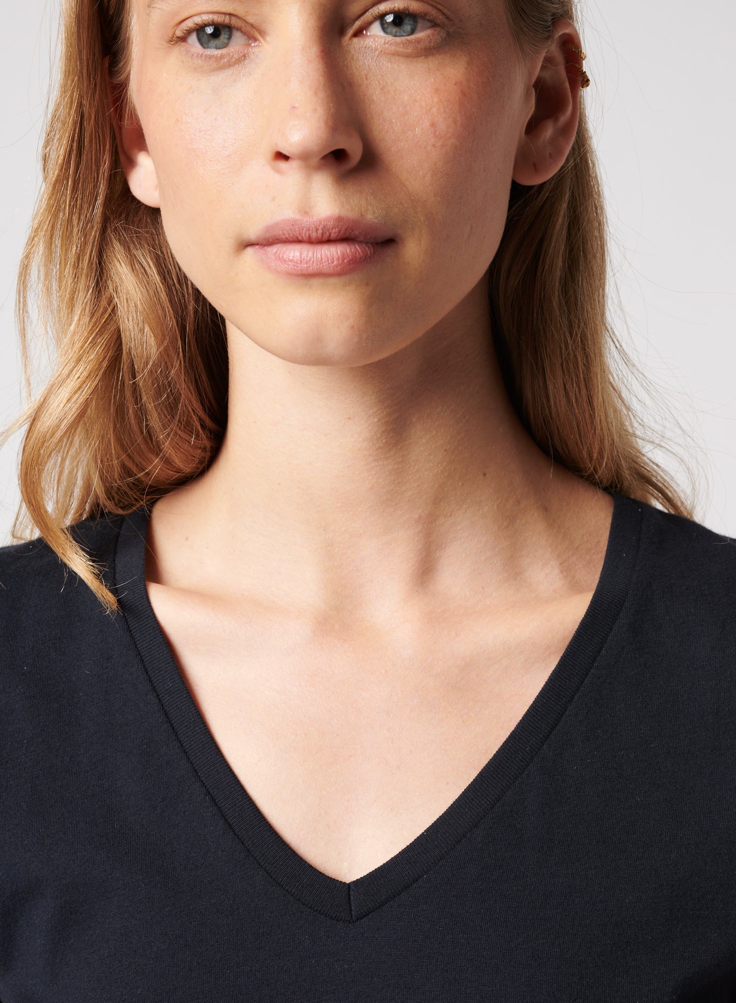 Cotton Silk Touch Short Sleeve V-Neck T-Shirt - V NECK S/S - Majestic Filatures North America