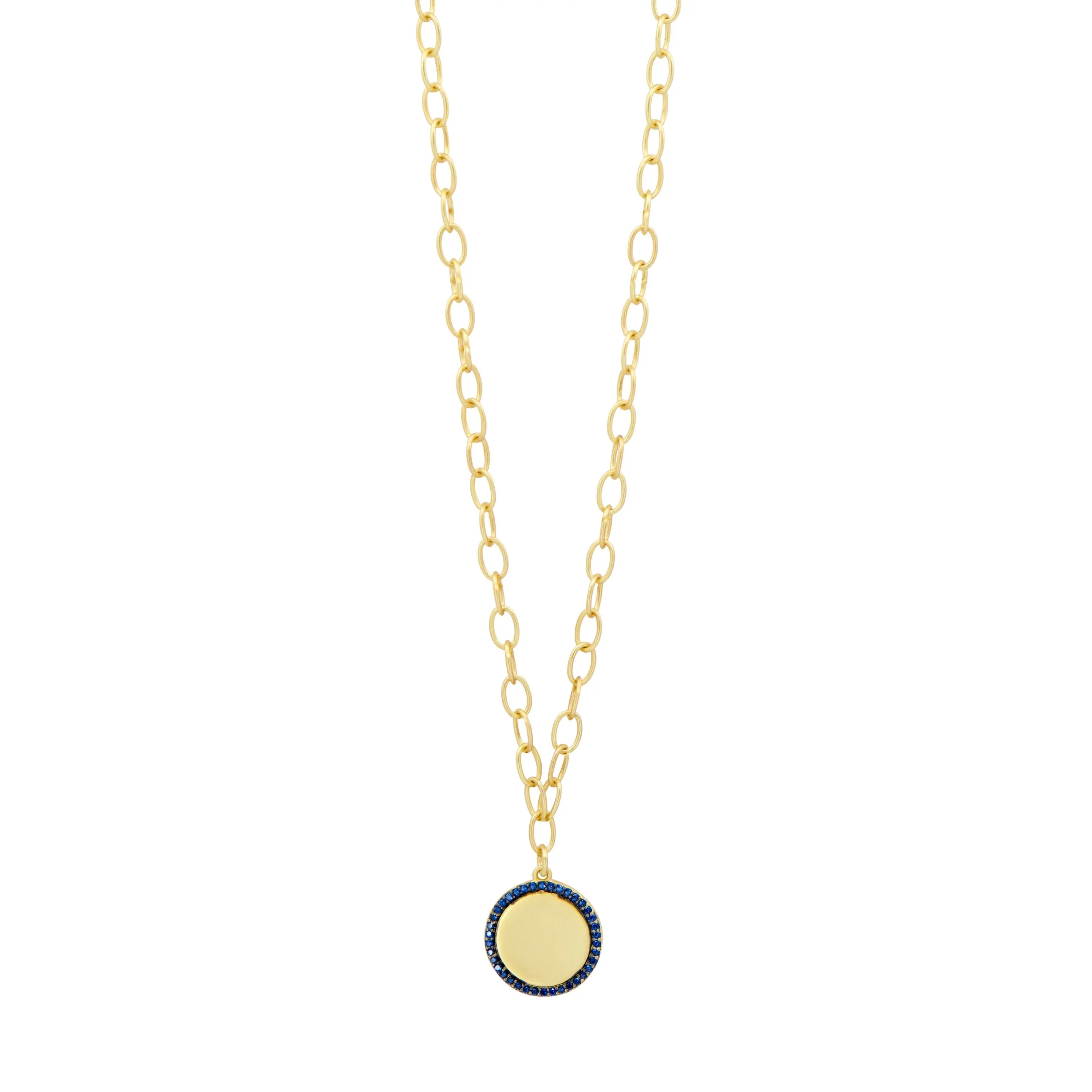Chain Link Pendant Necklace Midnight NECKLACE