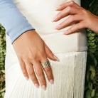Rectangular Pavé Cigar Band Ring Radiance RING
