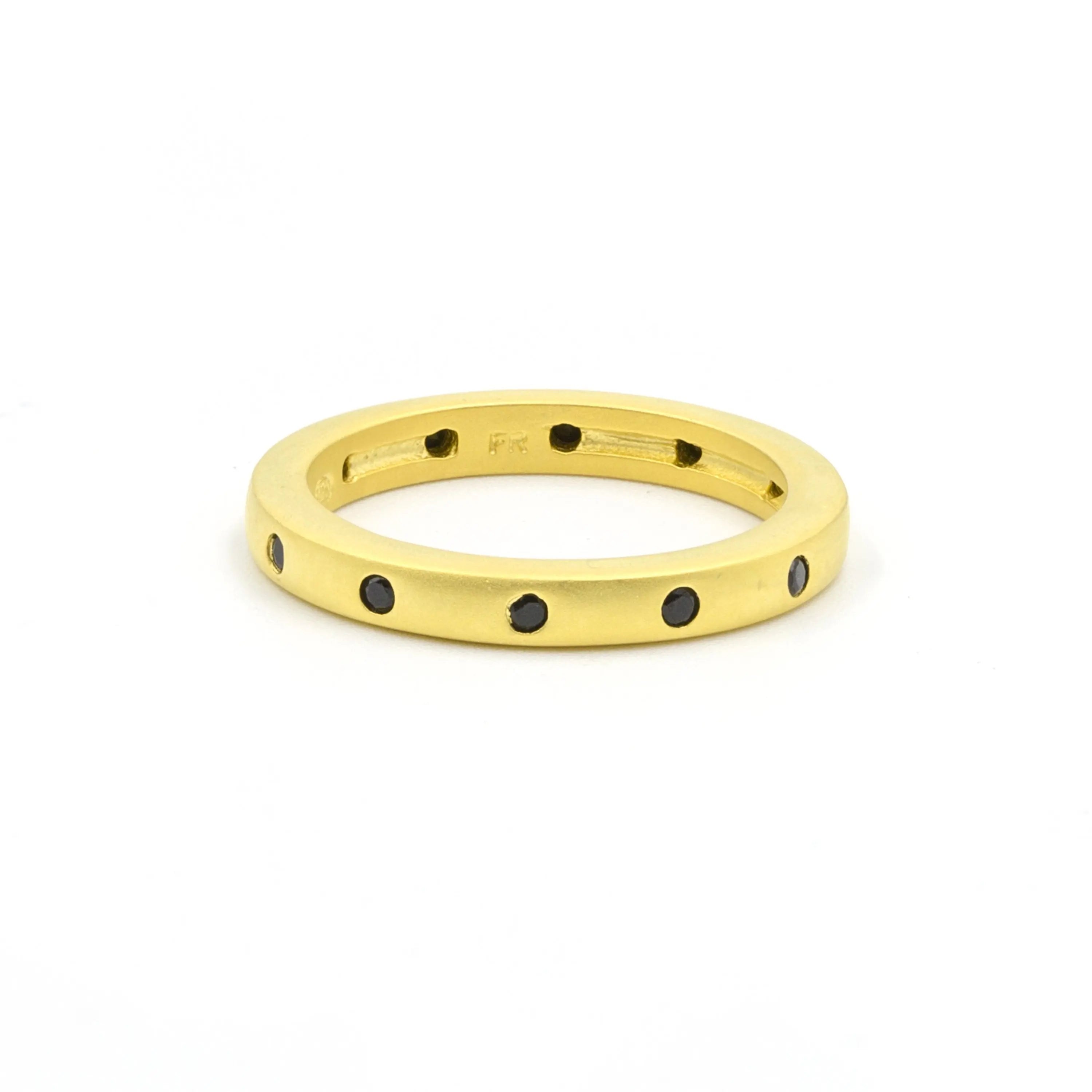 GoldBlack9 Single Stacking Ring RINGS FOR STACKING RING