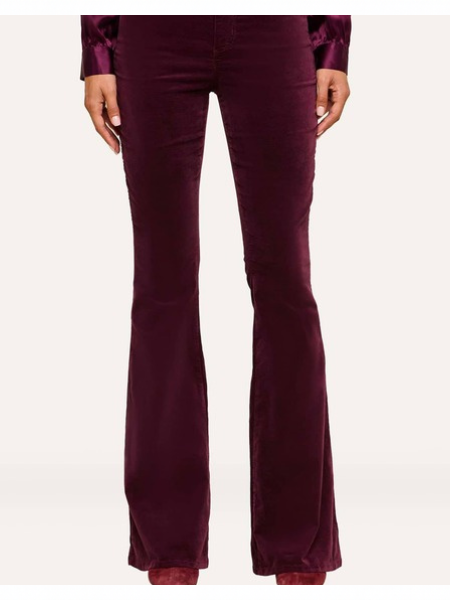 Marty Velvet Pant Deep Sangria