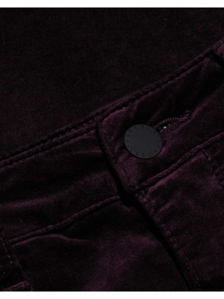 Marty Velvet Pant Deep Sangria