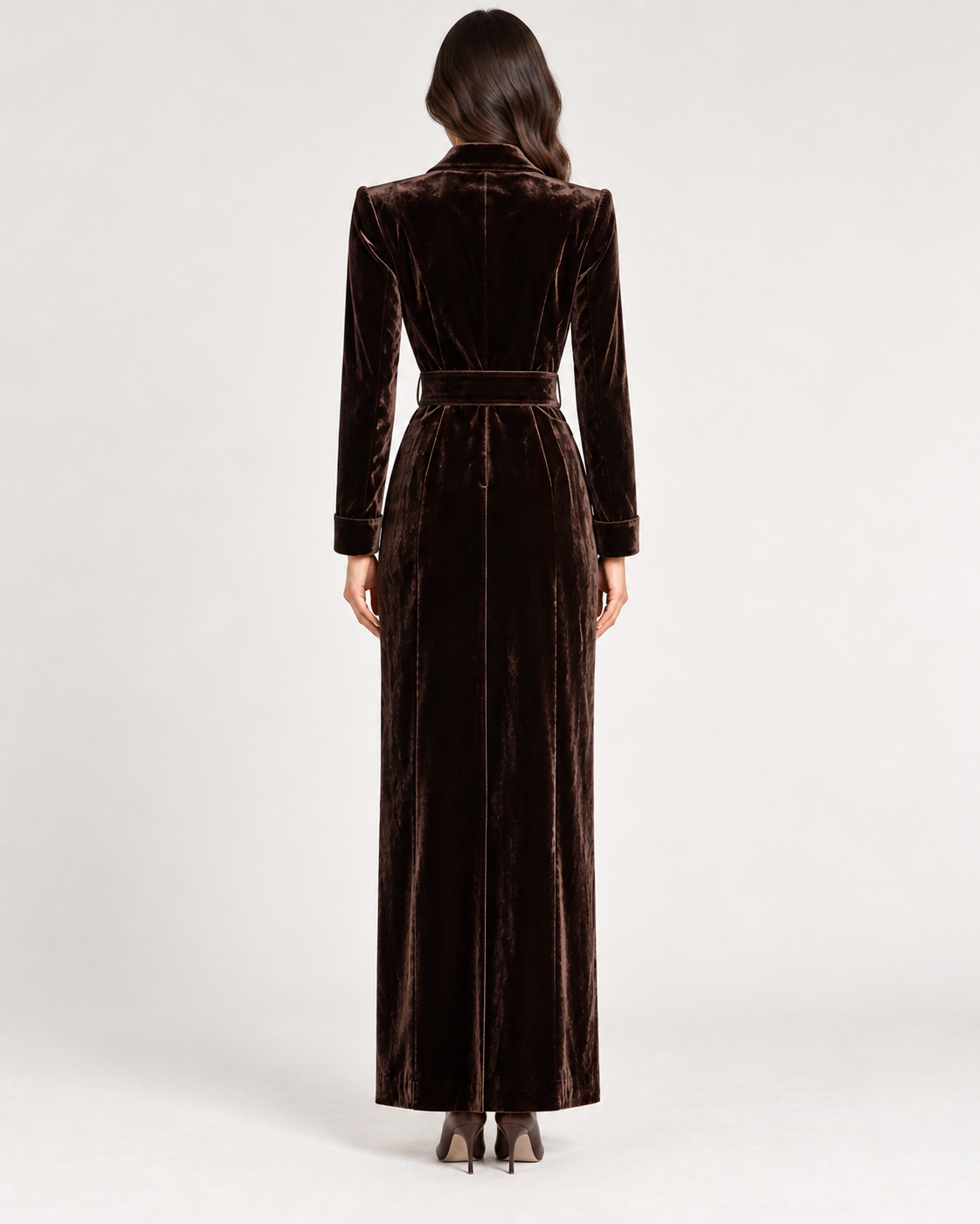 L'Agence Raini Velvet Maxi Dress Java image 4