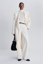 Carrie Fringe Coat Frost