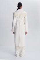Carrie Fringe Coat Frost