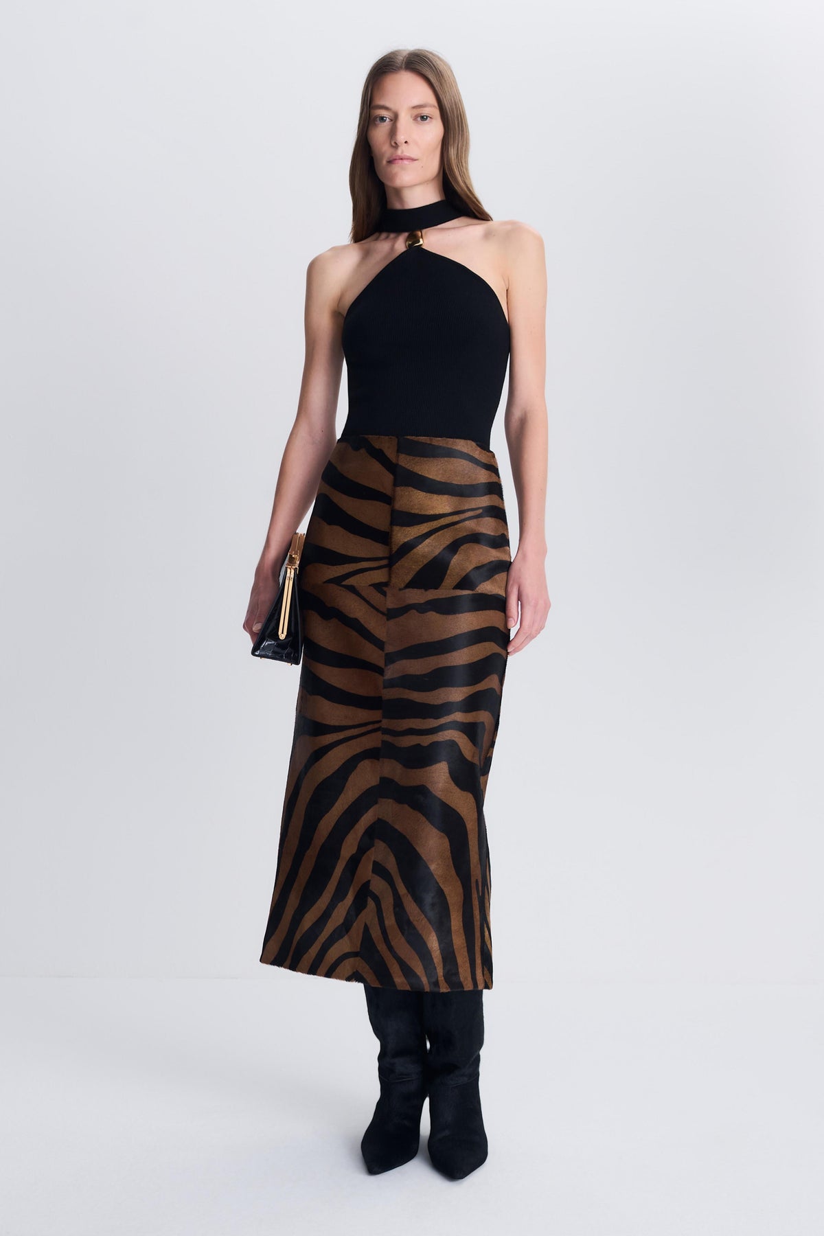 Tobiana Midi Skirt Zebra