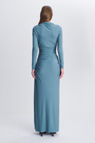 Eleanora L/S Gown Storm