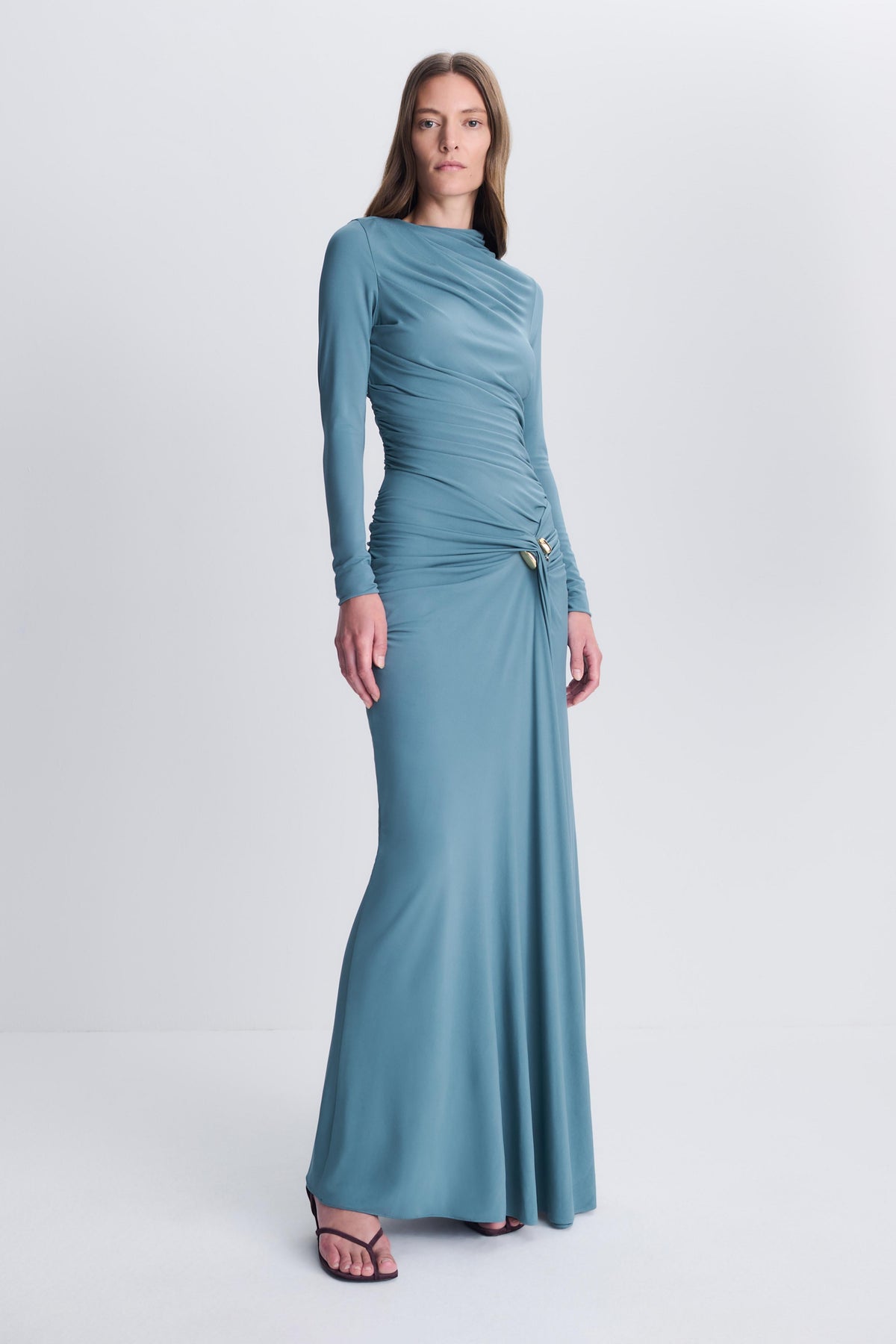Eleanora L/S Gown Storm