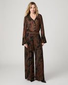 Rosalinda Blouse Black Multi