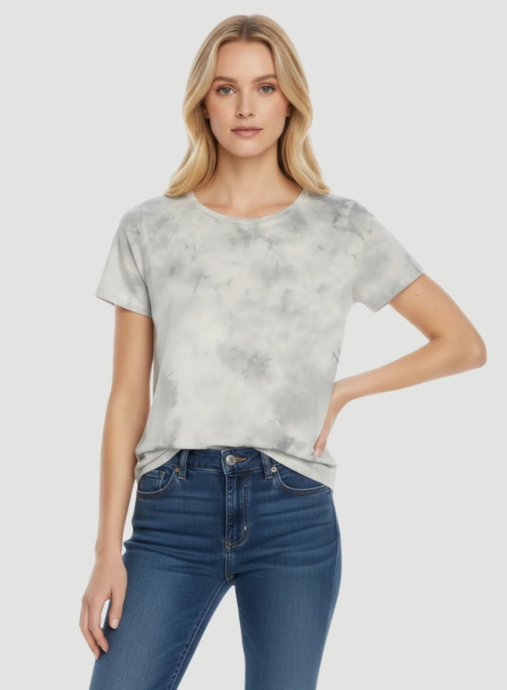 Deluxe Cotton Watercolor Novelty Semi Relaxed Crewneck T-Shirt - CREW S/S - Majestic Filatures North America