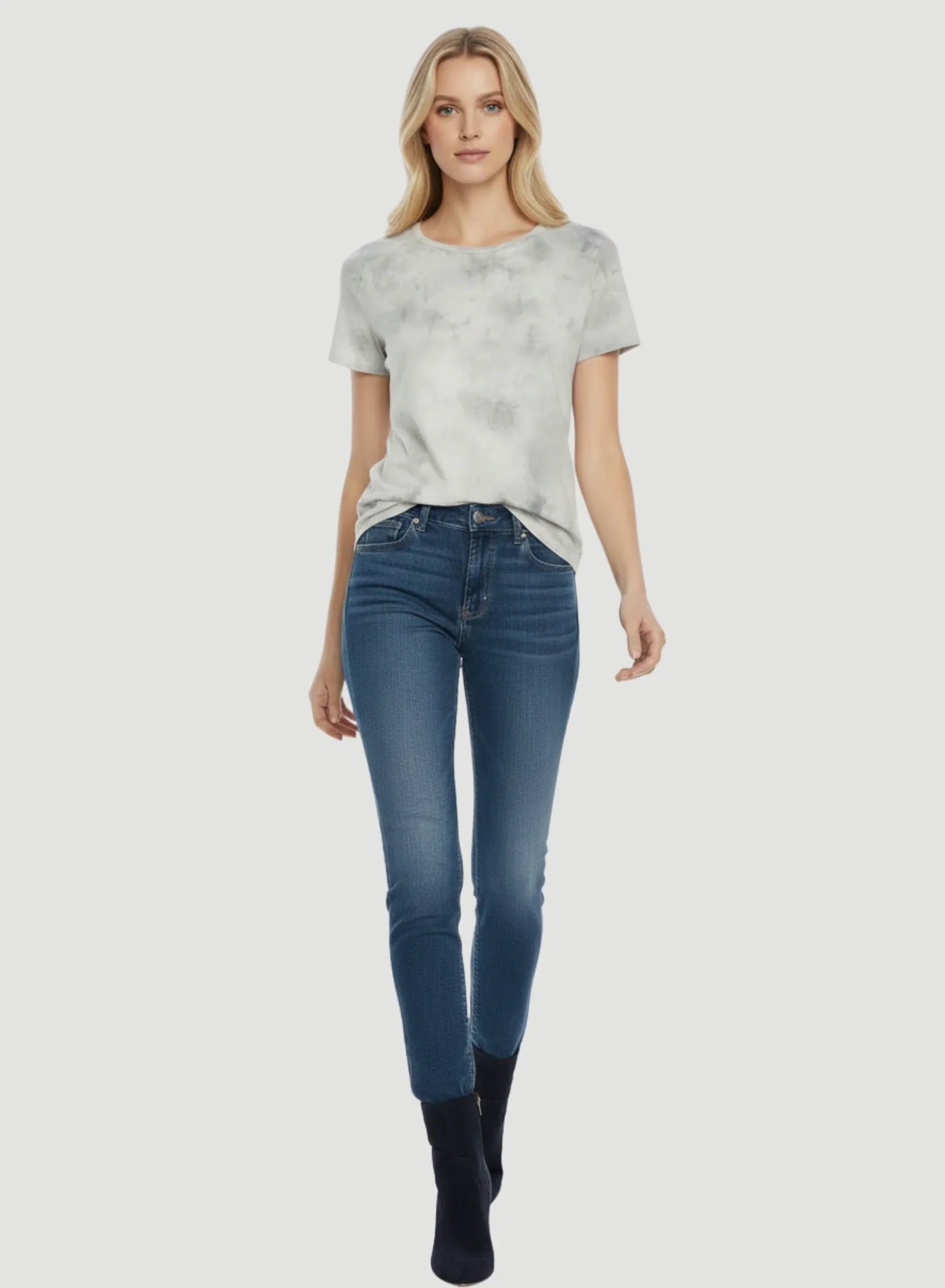 Deluxe Cotton Watercolor Novelty Semi Relaxed Crewneck T-Shirt - CREW S/S - Majestic Filatures North America
