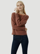 Cashmere Long Sleeve Pullover Crewneck - CREWNECK L/S - Majestic Filatures North America