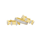 Petals in Bloom Textured 3-Stack Ring - FREIDA ROTHMAN