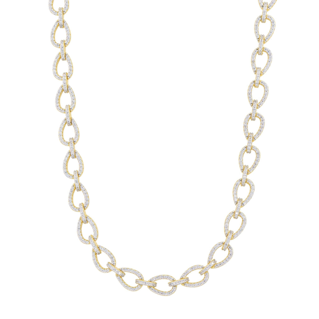 Streets in Bloom Dewdrop Chain Link Necklace - FREIDA ROTHMAN