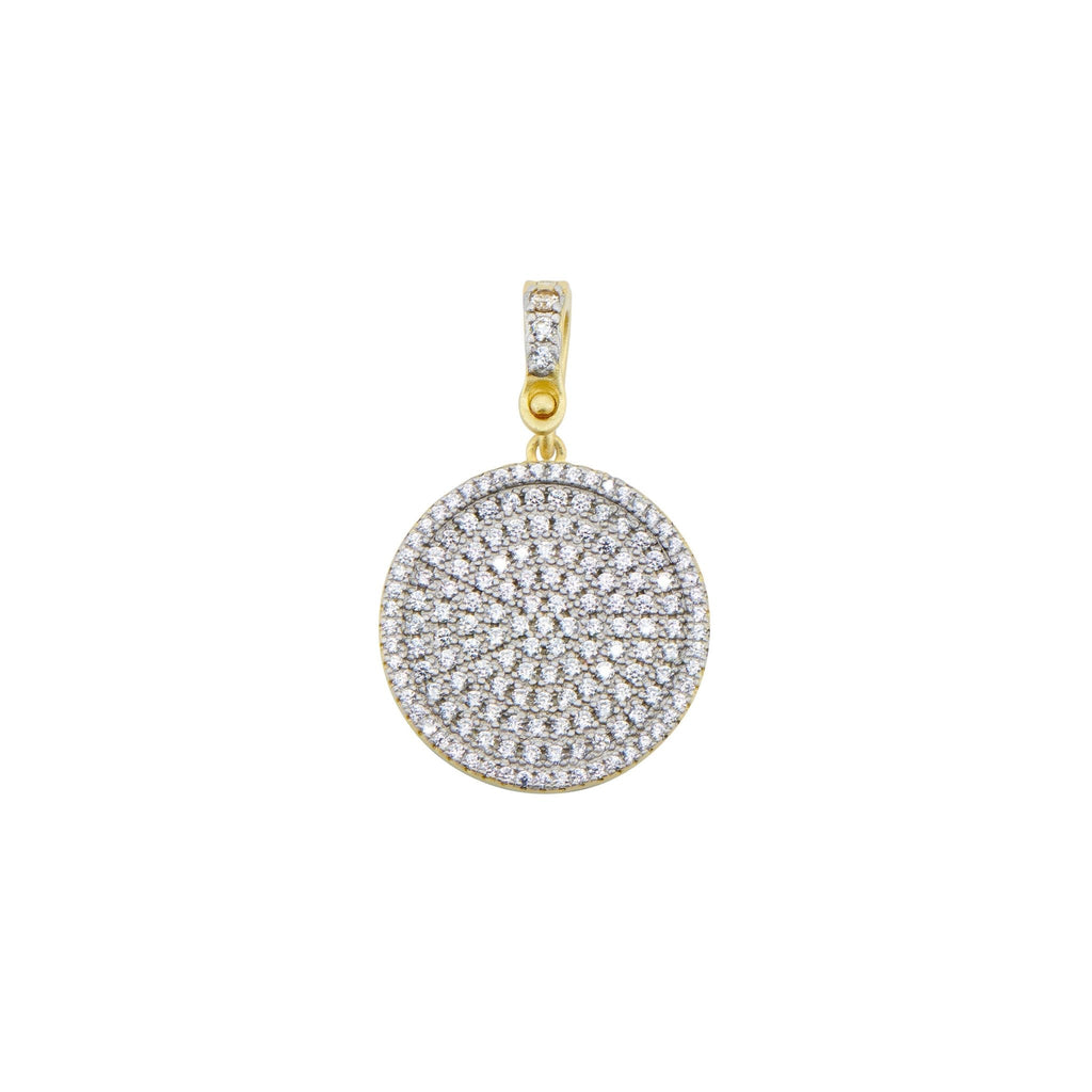 Butterflies in Bloom Textured Shield Pendant - FREIDA ROTHMAN