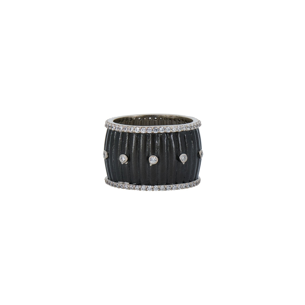 Industrial Finish Ribbed Metro Cigar Band - FREIDA ROTHMAN